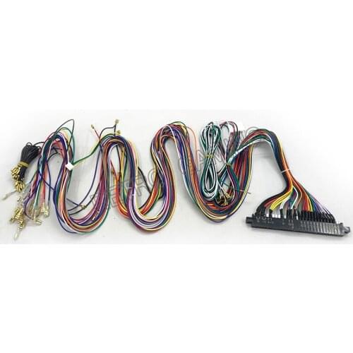 Jamma Harness 28 pin with 5,6 buttons wires for arcade game machine/cabinet accessories 6 action button wires FREE SHIPPING