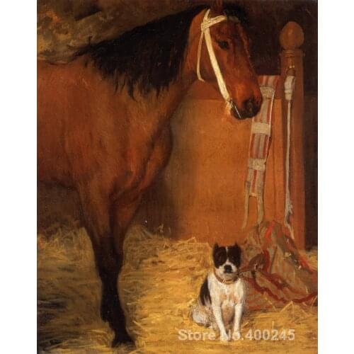 At the Stables Horse and Dog by Edgar Degas paintings For sale Home Decor Hand painted High quality
