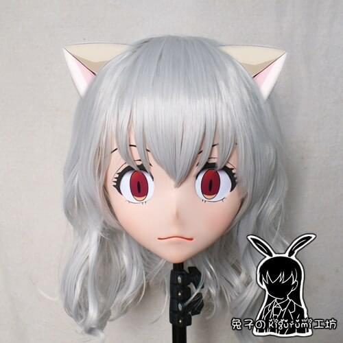 KM9182)Quality Handmade Female/Girl Resin 3/4 Head Japanese Cartoon Character Cosplay Pedro Kigurumi Mask Crossdresser