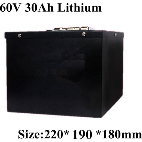 60v 30ah Lithium Ion Battery BMS Li Ion for 2000W 3000W Scooter Ebike Motorcycle Vehicle Forklift Quadricycle + 5A Charger