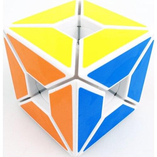 LL Hollow Speed Magic Fisher Cube Moving Edge Twist Puzzle Educational Toy Gift White Fancy Cubic Brain Teaser ABS Ultra-Smooth