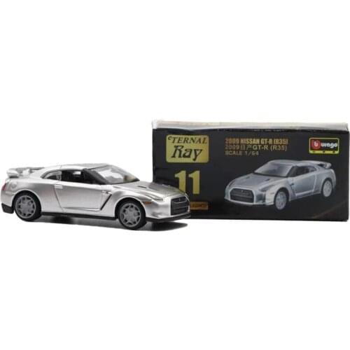 1:64 Bburago Eternal Ray Nissan GT-R R35 2009 silver Diecast Model Car