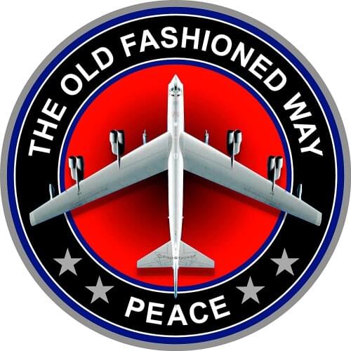 Patriot Series "The Old Fashion Way, Peace" B-52 Bomber Plane Decal Sticker