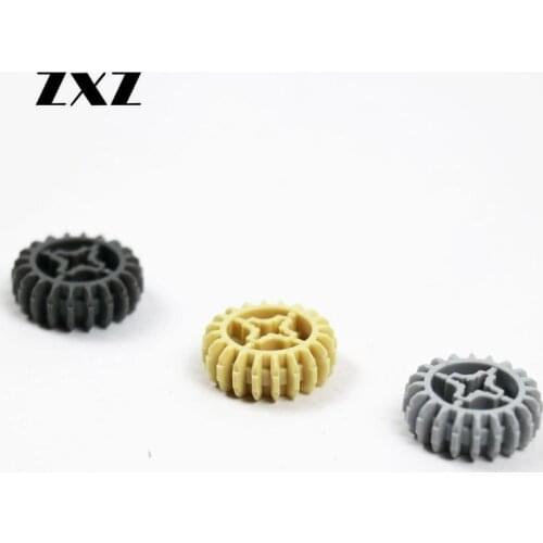 Newest Gear Cross Hole z20 32269 Gear 20 Tooth MOC Bricks Technical Parts Bulk 100PCS