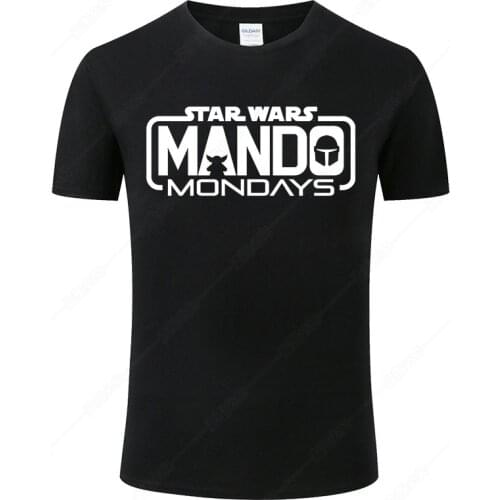 2021 New Star Wars The Mandalorian T Shirt Men Women Fashion Print T-Shirt Homme Funny Tee Cool Shirt Unisex Clothes J30