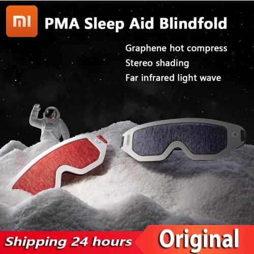 Original YOUPIN Graphene Hot Compress Sleep Aid Blindfold Infrared Hot Compress Magnetic Charging All Black Shading Eye Mask