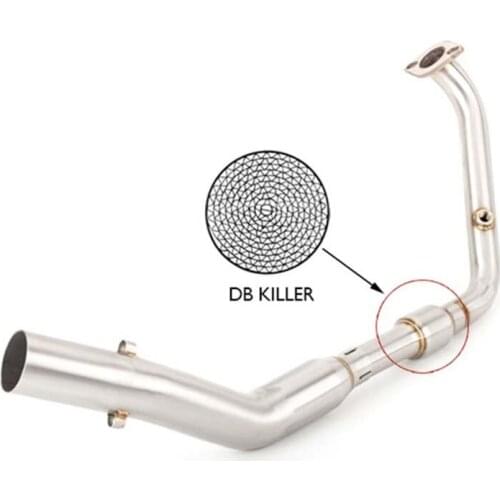 Motorcycle Front Exhaust Muffler Contact Middle Pipe Section System For Yamaha YZF MT-15 2020-2021 Slip-on Without Exhaust