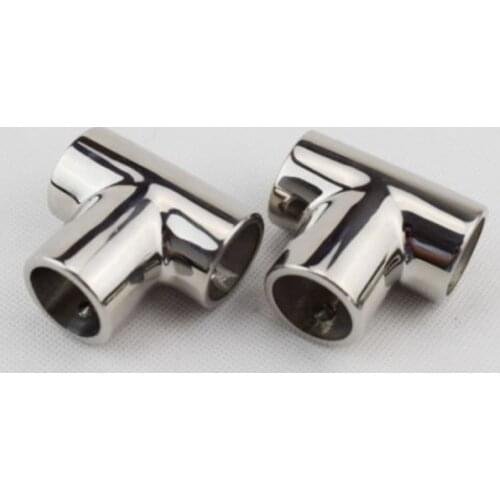 2PCS Handrail 7/8" 90 Degree Rail Fitting Stainless Steel 316 Deft Design