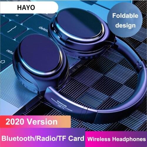 Folding Audio Play Gaming Bluetooth Wireless Headset with Microphone for PC Tablets and Smartphones Headphones With USB TF Port