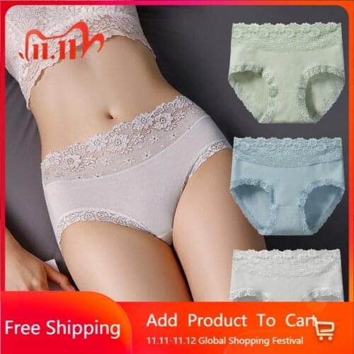Mid-Rise Panties Cotton Womens Underwear Sexy Panties Female Underpants Solid Color Pantys Lingerie L-XXL Design