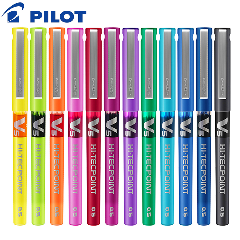 1PCS Pilot Needle Nib Liquid Ink Pens Water-based Pen Ballpoint Pen School Stationery Office Supplies Writing Pens 0.5mm BX-V5