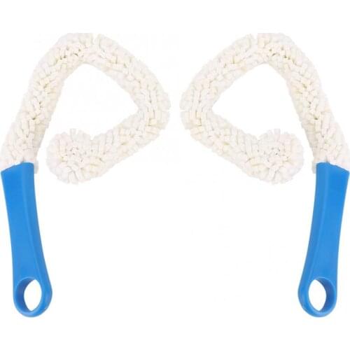 2Pcs Household Multi-Functional Wine Bottle Brush Decanter Stemware Cleaner Glasses Dust Cleaning Brush