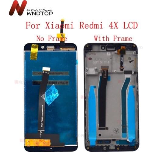 100% Tested For Xiaomi Redmi 4X LCD Display Touch Screen Digitizer Assembly Replacement With Frame For Redmi 4X LCD