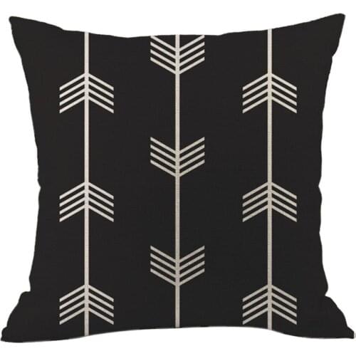 2021 New Geometric Linen Pillowcase Sofa Throwing Pad Set Cushion Covers Pillowcase for Sofa Polyester 45*45 Throw Pillow Covers
