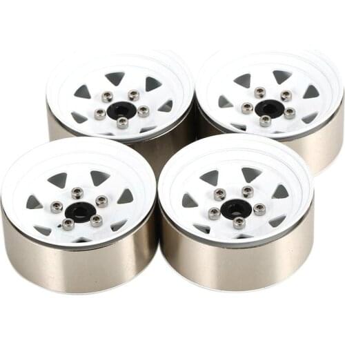 4PCS RC Crawler 1:10 Metal Wheel Rim BEADLOCK For 1/10 Traxxas Hsp Redcat Rc4wd Tamiya Axial Scx10 D90 RC Car