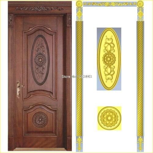7pcs/lot Door_5 3D Model STL relief for cnc STL format Furniture 3D STL format furniture decoration