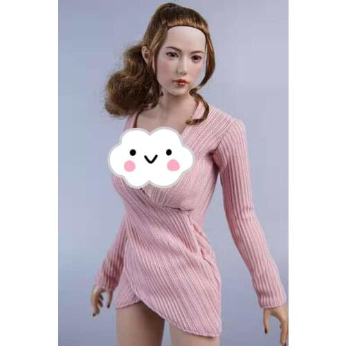 1/6 Scale Female Soldier Sexy Clothes Accessory Pink Dress Model for 12"