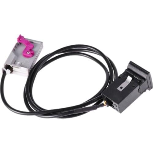 Hot New 1 Pc Auto Car Aux-in RNS-E Navigation AUX Button Audio Adapter Kit 32Pin Plug for Audi A3 A4 A6 A8 R8 TT High Quality