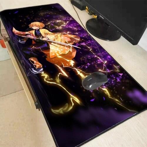 Anime Demon Slayer Kimetsu No Yaiba Csgo Gaming Large Mouse Pad Computer Mousepad XXL Lock Edge Pc Keyboard Desk Mat