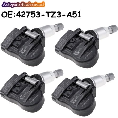 4PCS New TPMS Tire Pressure For Honda Acura TLX ILX RDX MDX 42753-TZ3-A51 42753TZ3A51 315 Mhz car accessories