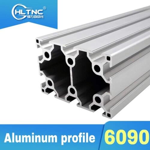 Double-groove industrial aluminum alloy profiles 6090 frame automatic equipment aluminum extrusion profile 6090