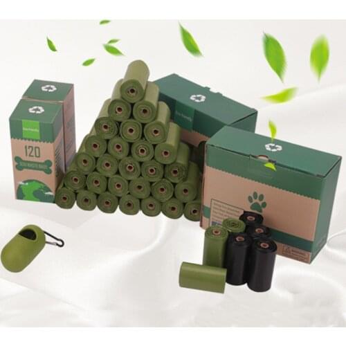 Degradable Dog Poop Bags Biodegradable Refuse Bag Garbage Clean-up Waste Bags Pet Dog Cat Outdoor Walking Poop Pick-up Bags
