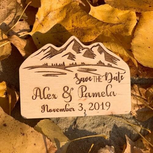 Mountain wedding save the date Magnet,Save the dates , Wedding save the date mountains,wedding gifts for guests