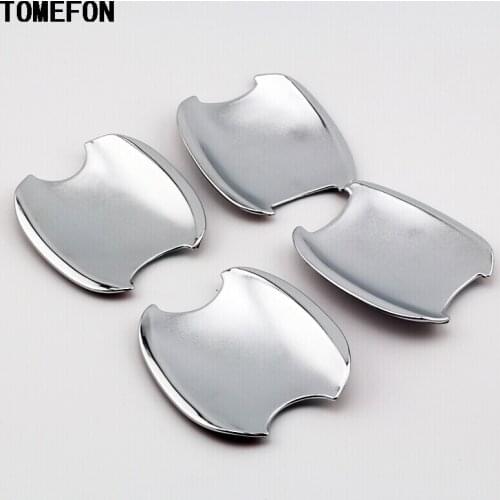 TOMEFON For Honda Civic 4 Door Sedan 2006 2007 2008 2009 2010 2011 ABS Chrome Door Handle Cup Bowl Exterior Cover 4pcs