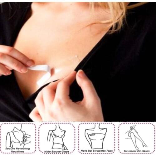 HOT Underwear Strap Anti-slip Double Sided Tape Clothing Adhesive for Women Body Skin Suitable for Blouse Shirt and Underwear