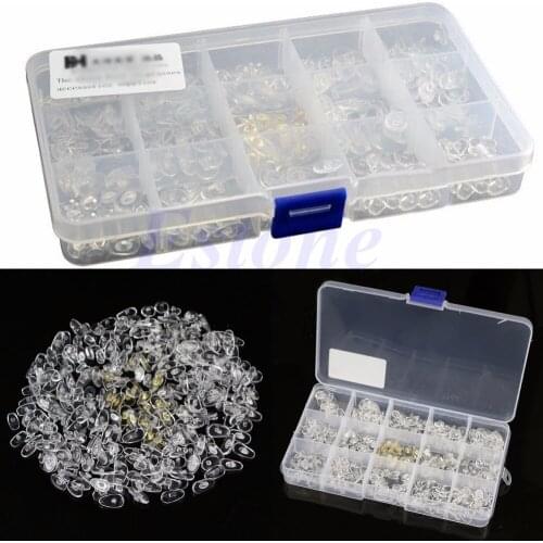 [LvDing] 300pc Silicone Eyeglass Sunglasses Spectacles Screw On Nose Pads Repair Tool