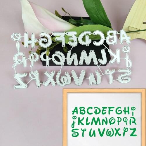 26 English letters metal cutting moulds, scrapbooks, photo albums, decorative relief cards to make DIY paper handicrafts