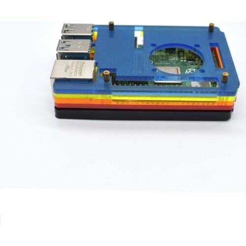 Custom New Fashion Blue Alec Materials Raspberry Pi 4 Case for Raspberry Pi 4 modbus