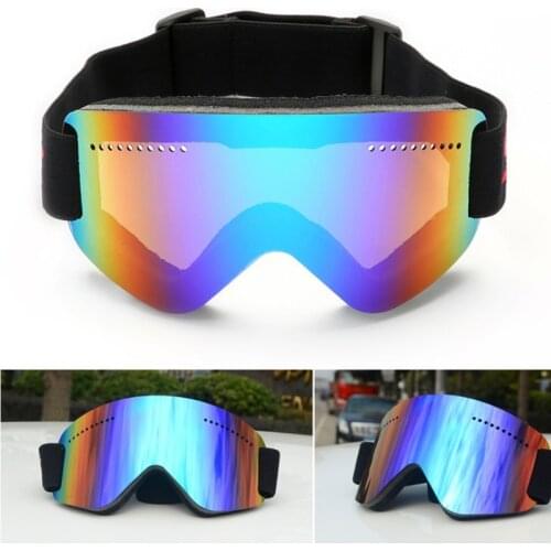 New Men Women Ski Goggles Snow Snowboard Motorcycle Goggle Over Glasses Anti-Fog Spherical Len Skiing Snowmobile Eyewear