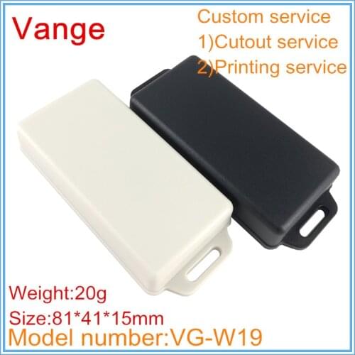 1pcs/lot black color mould shell enclosure 81*41*15mm ABS case plastic housing box for transformer outlet box