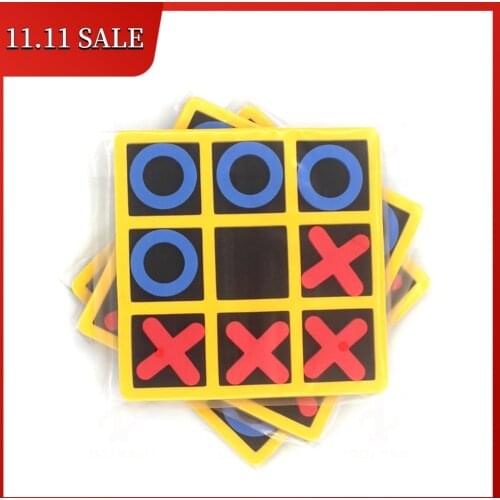 Tic Tac Toe OX Chess Educational Toy EVA Cognitive Learning Strategy Games Toys Birthday Gift For Teens Toddlers Kids