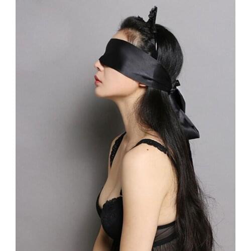 Black bandage Upscale Silk Portable Travel Sleep Eye Mask Rest Aid Soft Cover Eye Patch Eyeshade Sleeping Mask Case MR099