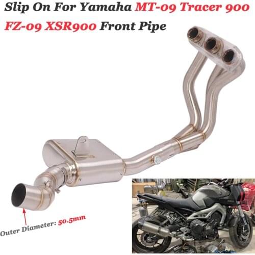Slip On For Yamaha MT-09 FZ-09 Tracer 900 XSR900 MT09 Motorcycle Exhaust Full System Escape Modify Link Pipe Eliminator Enhanced