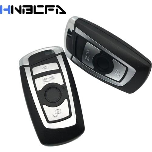 Replacement Remote Key Fob shell For BMW CAS4 F 3 5 7 Series E90 E92 E93 X5 F10 F20 F30 F40 Car Smart Key Case Cover 3/4 Buttons