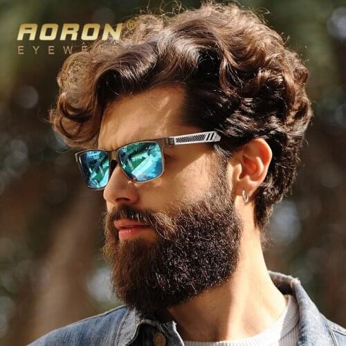 2019 AORON Original Brand Polarized Sunglasses Men Classic Mirror Driving Glasses Leisure Goggles Oculos De Sol 6560