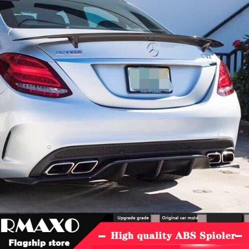 For Benz W213 Spoiler 2016-2018 ZDK E-CLASS E320L E260L E300L E63 ABS Material Car Rear Wing Primer Color Rear Spoiler