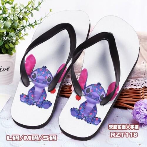 Disney Stitch Fashion Anime Figures Cartoon Products Cosplay Accessories Customized Slipper Home slippers Unisex