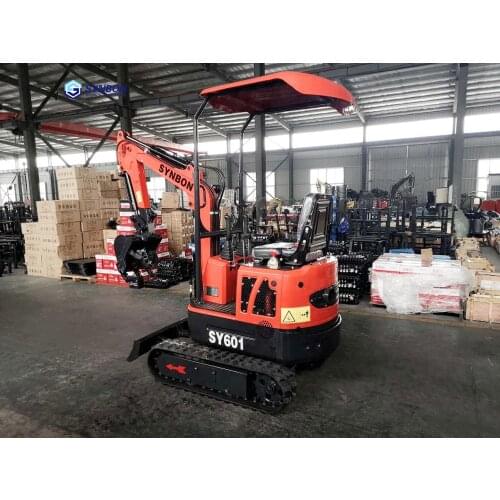 1.0Ton Small Digger Mini Crawler Excavator hydraulic For Garden Home Farm SYNBON