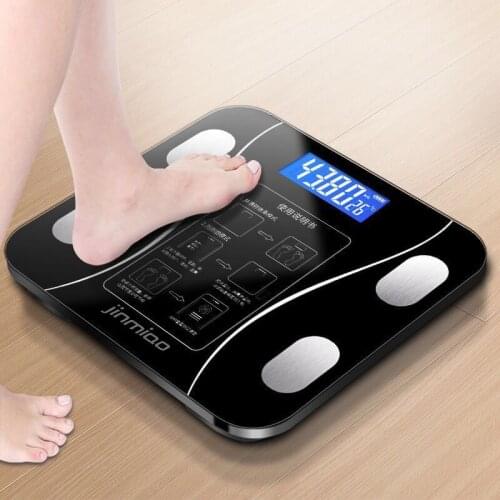 QDRR Home Body Fat Scale Smart Wireless Digital Bathroom Weight Scale Body Composition Analyzer With Smartphone App Bluetooth