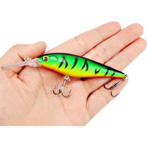 1PCS Minnow Hard Fishing Lures 11cm 10.3g Artificial Floating Plastic Bait With Treble Hook Jerkbait Wobblers Crankbaits Pesca