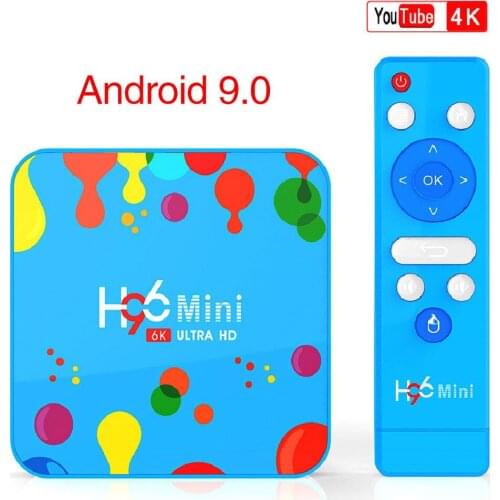 5pcs 4GB 128GB H96 Mini Android 9.0 TV Box Allwinner H6 Quad Core 6K Wifi HD Google Player Youtube Set top box 4GB32GB