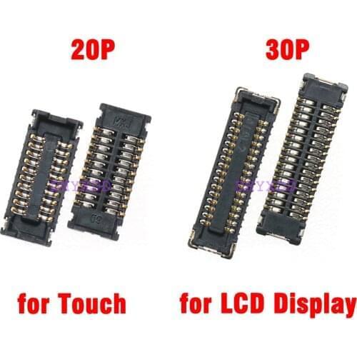 5pcs New Touch Screen FPC / LCD Display FPC Connector Port Plug on Mainboard for iPad mini 1 2 3 MINI 20PIN 30PinReplacement