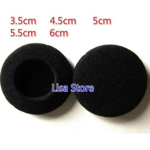 500pcs 4.5CM 5CM 6CM Soft Foam Earbud Headphone Headset Ear Pads Replacement Sponge Earbuds Covers Tips For Earphone MP3 H006