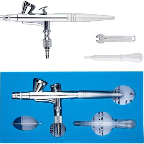 0.2/0.3/0.4mm Nozzle Airbrush Double Action Switch Air-brush 2cc Cup Press Pull Printing Nail Tattoo DIY Painting Spray Gun