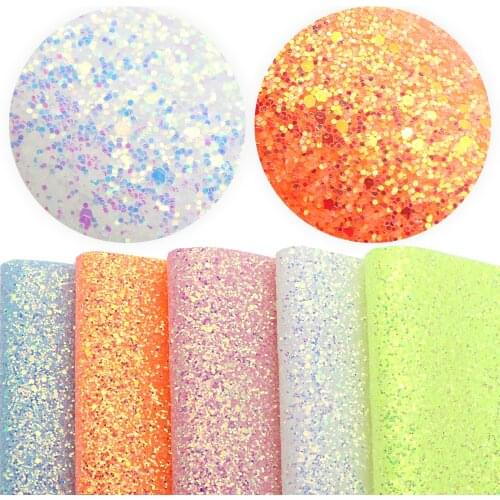 David accessories 20*33cm Solid Glitter Faux Synthetic Leather, DIY Hair Bows Bag Sewing Material,1Yc10970