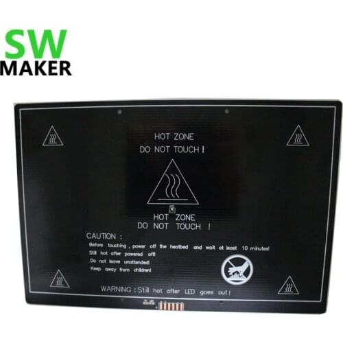 Reprap Prusa i3 MK3 300*200*3mm aluminum heated bed substrates hot bed heating platform plate